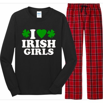 I Love Irish Patrick's Day Long Sleeve Pajama Set