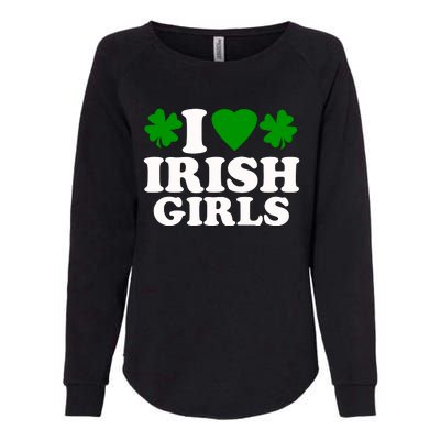 I Love Irish Patrick's Day Womens California Wash Sweatshirt