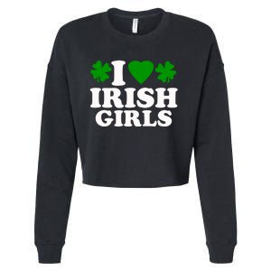 I Love Irish Patrick's Day Cropped Pullover Crew