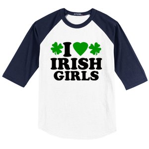 I Love Irish Patrick's Day Baseball Sleeve Shirt