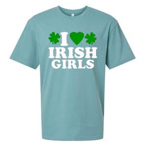 I Love Irish Patrick's Day Sueded Cloud Jersey T-Shirt