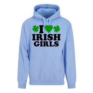 I Love Irish Patrick's Day Unisex Surf Hoodie