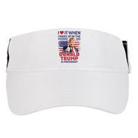 I Love It When I Wake Up And Trump Is President Funny Trump Adult Drive Performance Visor