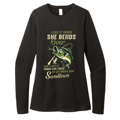 I Like It When She Bends Over But I Love It Womens CVC Long Sleeve Shirt