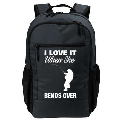 I Love It When She Bends Over Novelty Fishing Daily Commute Backpack