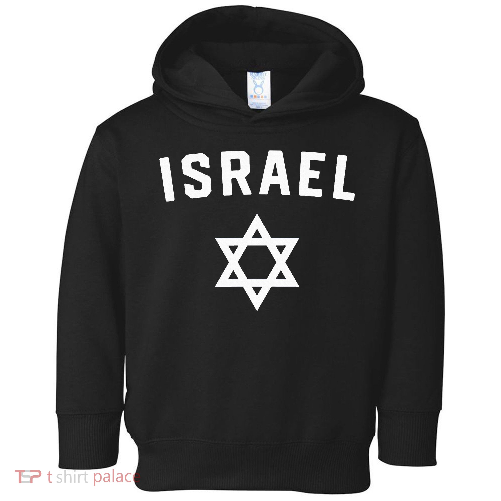 I Love Israel Minimalist Israeli Flag Toddler Hoodie