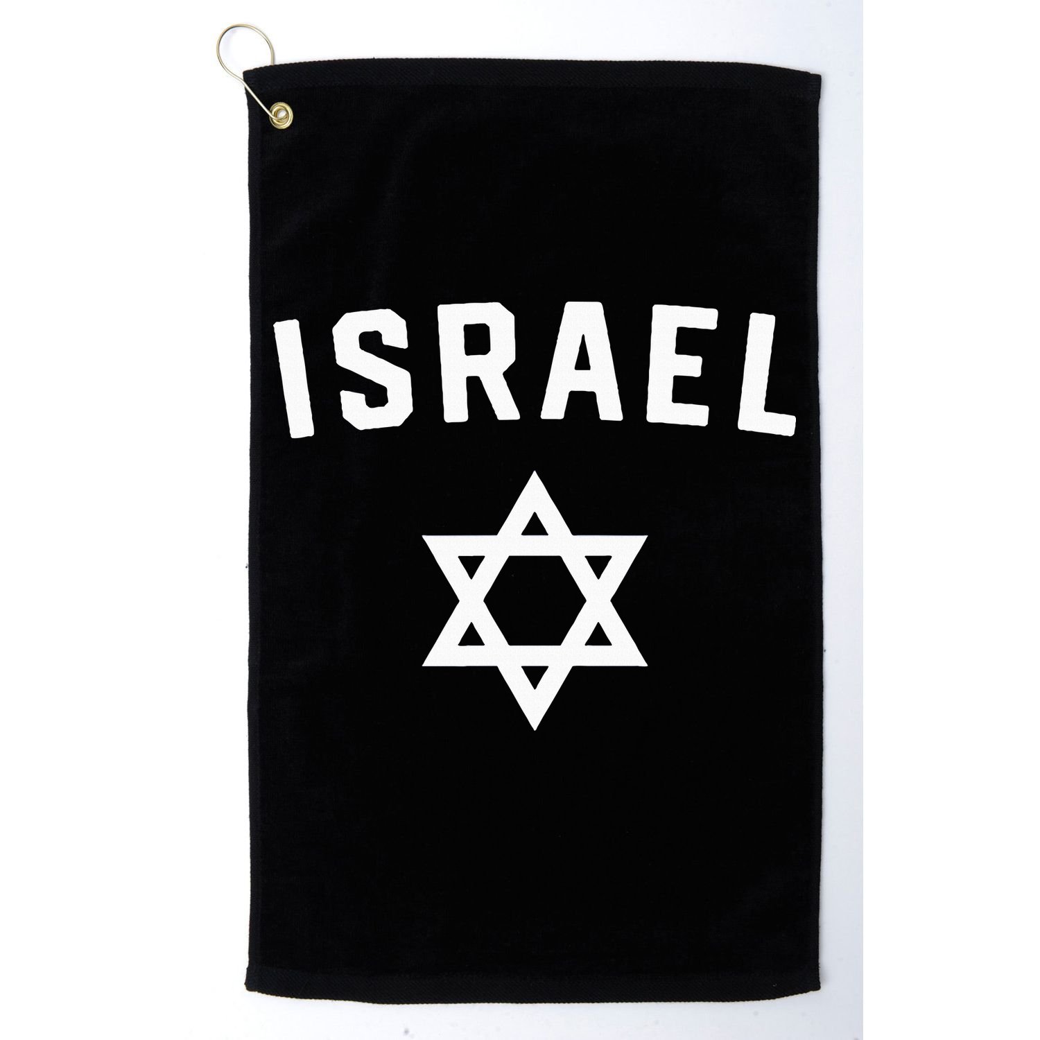 I Love Israel Minimalist Israeli Flag Golf Towel
