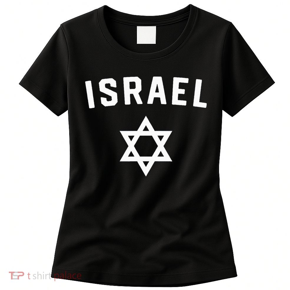 I Love Israel Minimalist Israeli Flag Womens T-Shirt