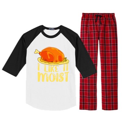 I Like It Moist Gift Raglan Sleeve Pajama Set