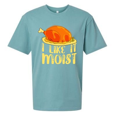 I Like It Moist Gift Sueded Cloud Jersey T-Shirt