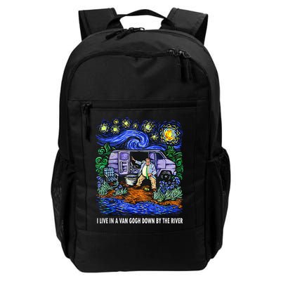I Live In A Van Down By The River Graphic Tee Funny Art Daily Commute Backpack