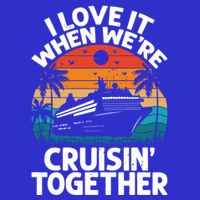 I Love It When Were Cruisin Together Retro Vintage Cruise Gift Kids Hoodie