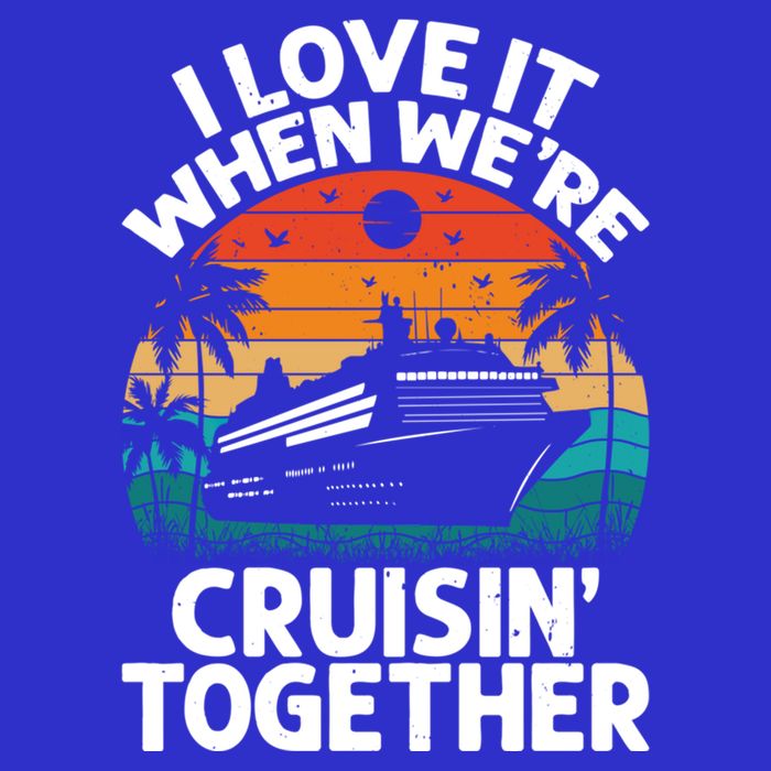 I Love It When Were Cruisin Together Retro Vintage Cruise Gift Kids Hoodie