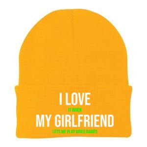 I Love It When My Friend Lets Me Play Video Games Meaningful Gift Knit Cap Winter Beanie