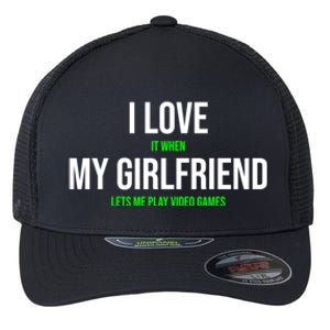 I Love It When My Friend Lets Me Play Video Games Meaningful Gift Flexfit Unipanel Trucker Cap