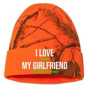 I Love It When My Friend Lets Me Play Video Games Meaningful Gift Kati Licensed 12" Camo Beanie