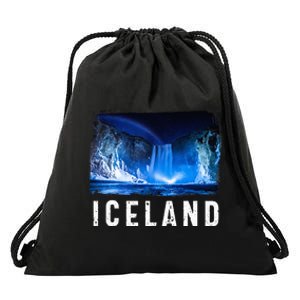 Iceland Lover Iceland Tourist Visiting Iceland Drawstring Bag