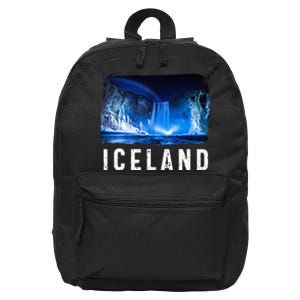 Iceland Lover Iceland Tourist Visiting Iceland 16 in Basic Backpack