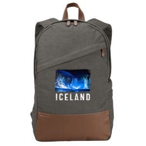 Iceland Lover Iceland Tourist Visiting Iceland Cotton Canvas Backpack