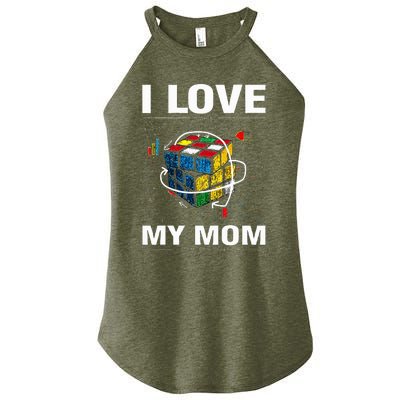 I Love It When My Mom Lets Me Solve Cubes Women’s Perfect Tri Rocker Tank