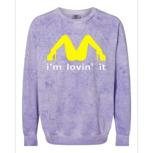 IM Lovin It Man Woman Funny Gift 600 Colorblast Crewneck Sweatshirt