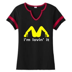 IM Lovin It Man Woman Funny Gift 600 Ladies Halftime Notch Neck Tee