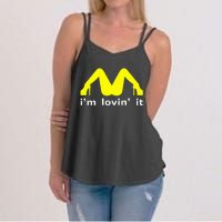 IM Lovin It Man Woman Funny Gift 600 Women's Strappy Tank