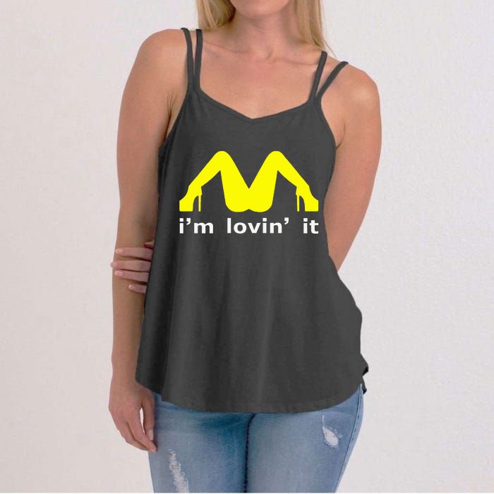 IM Lovin It Man Woman Funny Gift 600 Women's Strappy Tank