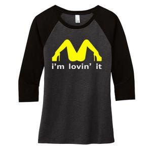 IM Lovin It Man Woman Funny Gift 600 Women's Tri-Blend 3/4-Sleeve Raglan Shirt