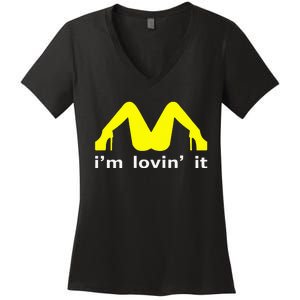 IM Lovin It Man Woman Funny Gift 600 Women's V-Neck T-Shirt