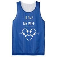 I Love It When My Wife Games With Me Couples Gamer Gift Mesh Reversible Basketball Jersey Tank