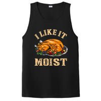 I Like It Moist Funny Thanksgiving Turkey Leg Day PosiCharge Competitor Tank