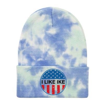 I Like Ike Presidential Gift Tie Dye 12in Knit Beanie