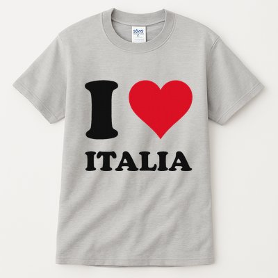 I Love Italia Italian Pride Design Tall T-Shirt
