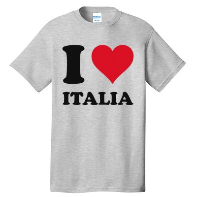 I Love Italia Italian Pride Design Tall T-Shirt