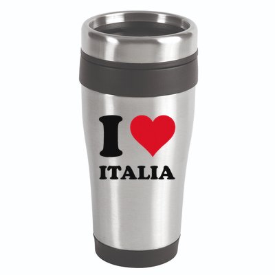 I Love Italia Italian Pride Design 16oz Travel Tumbler