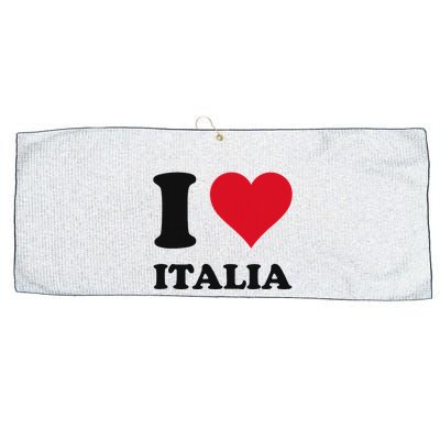 I Love Italia Italian Pride Design Large Microfiber Waffle Golf Towel