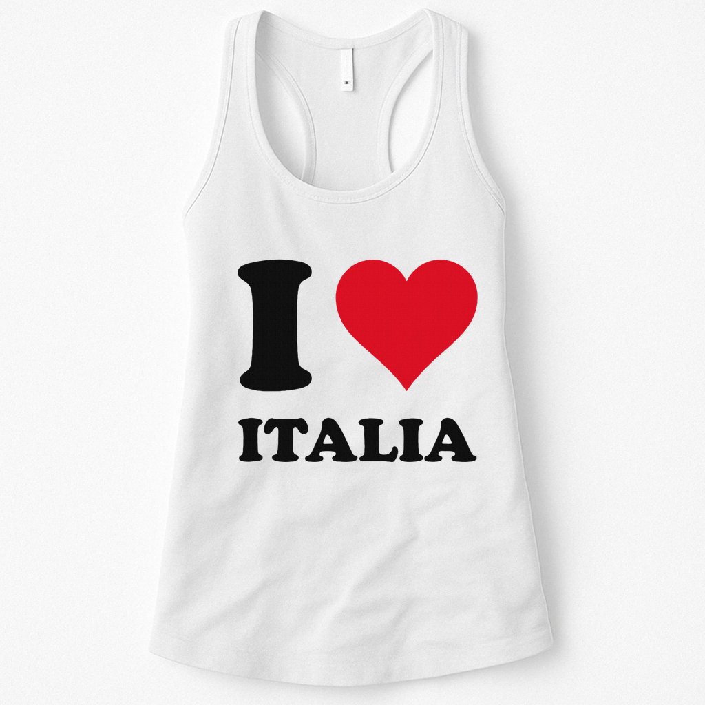 I Love Italia Italian Pride Design Womens Tank Top