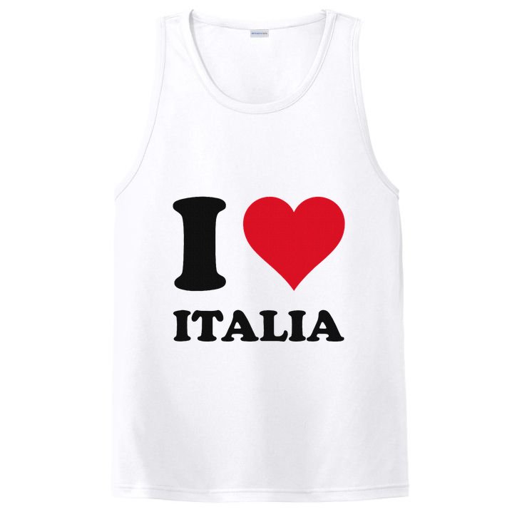 I Love Italia Italian Pride Design PosiCharge Competitor Tank