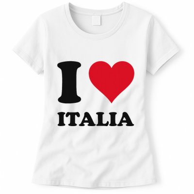 I Love Italia Italian Pride Design Womens T-Shirt