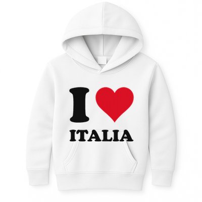 I Love Italia Italian Pride Design Kids Hoodie