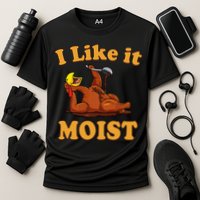 I LIKE IT MOIST Funny Thanksgiving Foods Family Group Set Performance Shirt