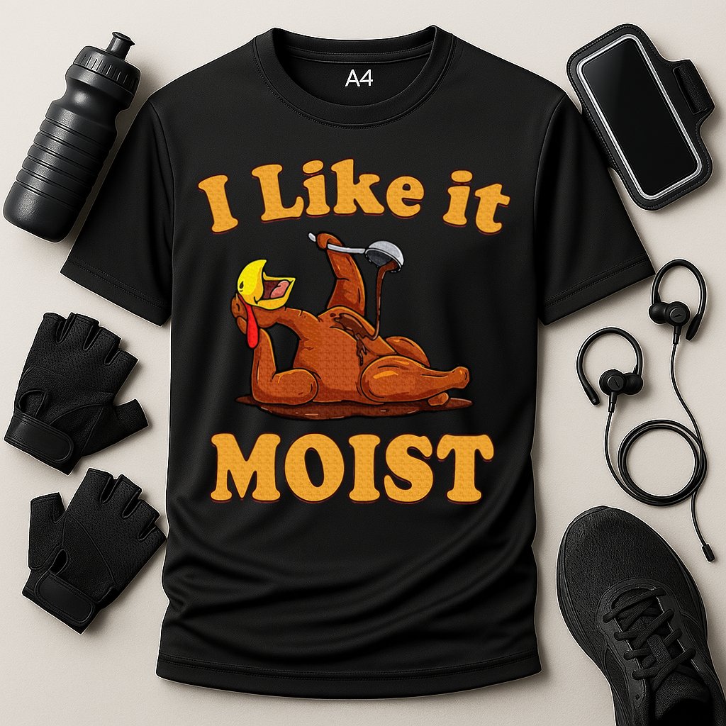 I LIKE IT MOIST Funny Thanksgiving Foods Family Group Set Performance Shirt