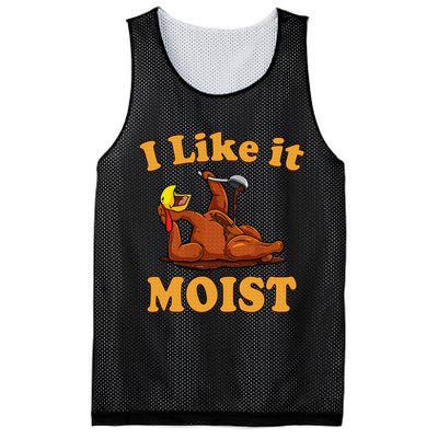 I LIKE IT MOIST Funny Thanksgiving Foods Family Group Set Mesh Reversible Basketball Jersey Tank