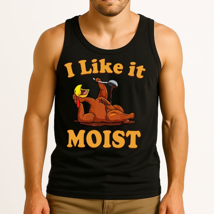 I LIKE IT MOIST Funny Thanksgiving Foods Family Group Set Tank Top