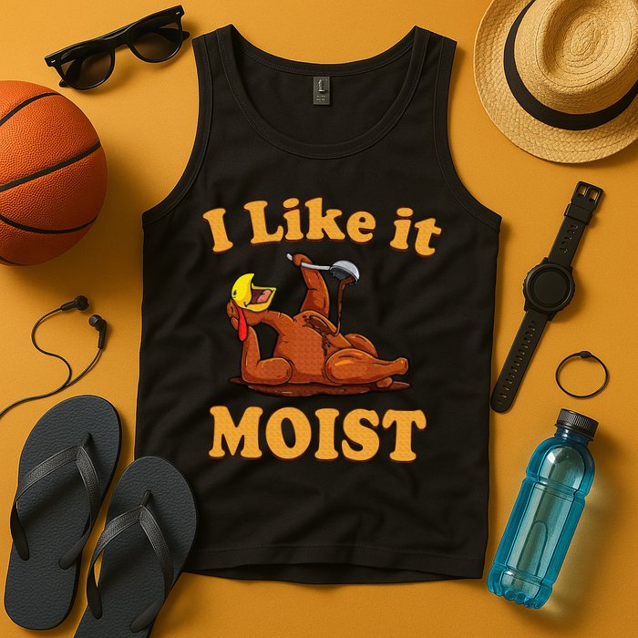 I LIKE IT MOIST Funny Thanksgiving Foods Family Group Set Tank Top