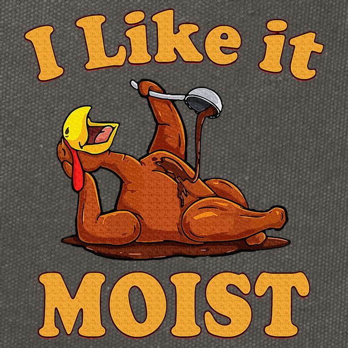 I LIKE IT MOIST Funny Thanksgiving Foods Family Group Set Cotton Canvas Backpack