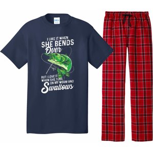 I Like It When She Bends Over Fishing Gifts For Men Pajama Set