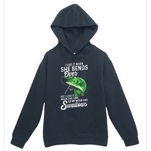 I Like It When She Bends Over Fishing Gifts For Men Urban Pullover Hoodie