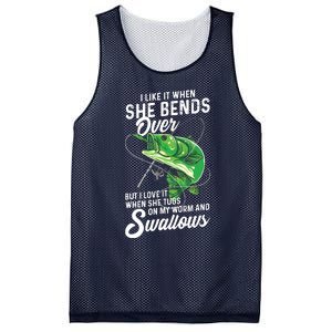 I Like It When She Bends Over Fishing Gifts For Men Mesh Reversible Basketball Jersey Tank